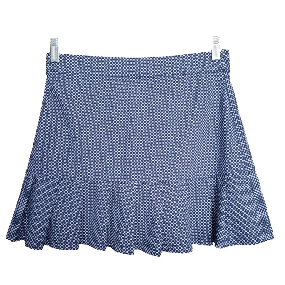 J McLaughlin Catalina Cloth Geo Print Pleated Estelle Skort w/Pocket Size Small